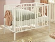 Detská baby postieľka Celia 60x120 cm, biela%