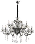 Globo 64104-15 - Krištáľový luster na reťazi DUNJA 15xE14/40W/230V