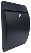 Poštová schránka vypuklá čierna mat A4