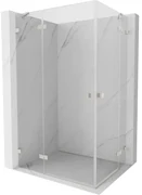 Mexen Lunar Duo, výklopný sprchový kút 105 x 70 cm, 8mm číre sklo, oceľový profil, 834-105L-070P-97-00