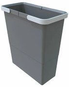 Odpadkový kôš s rukoväťami II 12 l, sivá