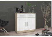 Komoda Paris 2F2S biela/sonoma
