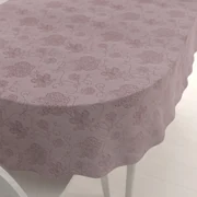 Biante Teflónový oválny obrus TF-077 Kvetované ornamenty na staroružovom 50x100 cm