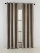 Zamatové zatemňovacie závesy Cesar cappuccino - 140 x 180 cm (2ks) - krúžky