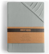 Bavlnené jersey prestieradlo Amber sivé Decoking Rozměr prostěradlo DecoKing: 100-120x200 cm 30cm