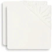 Napínacia plachta 120x60 cm 2 ks Ivory