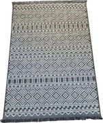 Sivý boho koberec s geometrickým vzorom Boho 086-S Rozmer: 80x150 cm