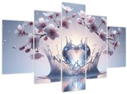 Obraz - Diamantové srdce (150x105 cm)