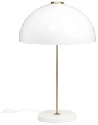 Stolná lampa Kupoli, biela