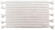 Biela kúpeľňová predložka 50x80 cm Minatis – douceur d'intérieur