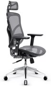Kancelárska ergonomická stolička Diablo V-Basic, čierno-šedá