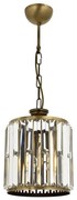 Luster na reťazi CRYSTALLINE 1xE27/6W/230V bronzový