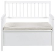 Biela jedálenská lavica s úložným priestorom Actona Assil