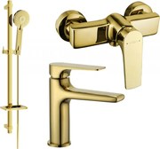 Mexen Lynx DQ40 sprchová súprava, zlatá - 745904DQ40-50