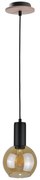 Luster na lanku JANTAR WOOD 1xE27/60W/230V
