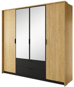 Skriňa Baltic A 220 Dub Baltic/čierna