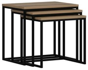 Odkladací stolík Evia Walnut, 3 ks