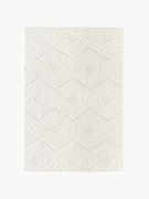 Ručne tkaný bavlnený koberec's reliéfnou štruktúrou Ziggy