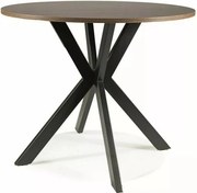 Jedálenský stôl Talia II 90 cm orech/čierny