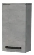 Kúpeľňová skrinka nízka s čiernou úchytkou SAT Cube Way 32,5x63x20 cm betón mat CUBE3CH32BE