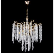 Luster na reťazi 6xE14/60W/230V pr. 53 cm zlatá