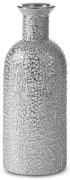 KERAMICKÁ VÁZA RISO 16X11X40 CM STRIEBORNÁ
