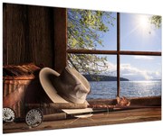 Obraz - Rybárska výbava (90x60 cm)