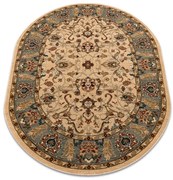 Koberec OMEGA ORDA jasmin kvety, zelený ovál