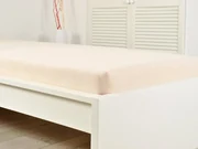 Froté plachta do detskej postieľky EXCLUSIVE 70x140 cm krémová