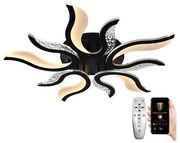 Brilagi - LED Stmievateľný prisadený luster TWIST LED/65W/230V 3000-6500K čierna + DO