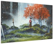 Obraz - Ilustrácie záhrady mečov (90x60 cm)