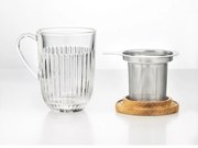 Sklenený hrnček so sitkom 280 ml Ouessant – La Rochére