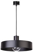 Luster na lanku RIF 1xE27/60W/230V pr. 35 cm čierna