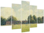 Obraz - Camille Pissarro, Hampton Court Green, reprodukcia (150x105 cm)