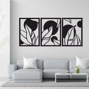 DUBLEZ | 3-dielny obraz - Abstraktné listy