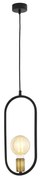 Jupiter 1817 - PI1 E27 - Luster na lanku PONTI 1xE14/40W/230V čierna