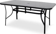 Noela Záhradný kovový stôl Klaudia - čierna doska