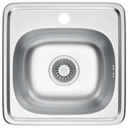 Erga HD, 1-komorový oceľový drez 385x385x160 mm, ERG-MLS-HD3838S