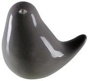 Keramická figúrka vrabec 8 cm  šedá