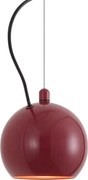 Dizajnová závesná lampa červená pre 1-fázový koľajnicový systém - Slimline Sara