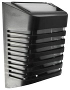 Exteriérové solárne nástenné LED svietidlo Strip, 1x LED 0,12w, čierna