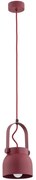 Argon 8292 - Luster na lanku LOGAN 1xE27/15W/230V pr. 14 cm červená