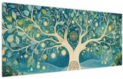 Obraz – Magický strom so špirálami (120x50 cm)