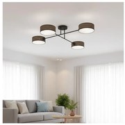 Prisadený luster MAGA 4xE14/10W/230V hnedý