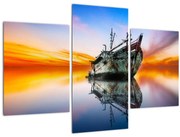 Obraz - Svitanie nad vrakom lode (90x60 cm)