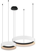 LED Luster na lanku ORBITA LED/72W/230V biela/čierna