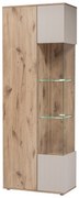 Vitrína Catalis WSW (dub vikingský + kašmír) (s osvetlením). Vlastná spoľahlivá doprava až k Vám domov. 1119986
