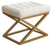 Taburet CAPRAZ Altin krémový