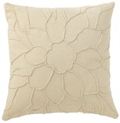 Béžový vankúš so strapcami a výplňou Rhombus - 50*50cm