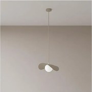 Závesný luster na lane RITUAL 1xG9/8W/230V béžový